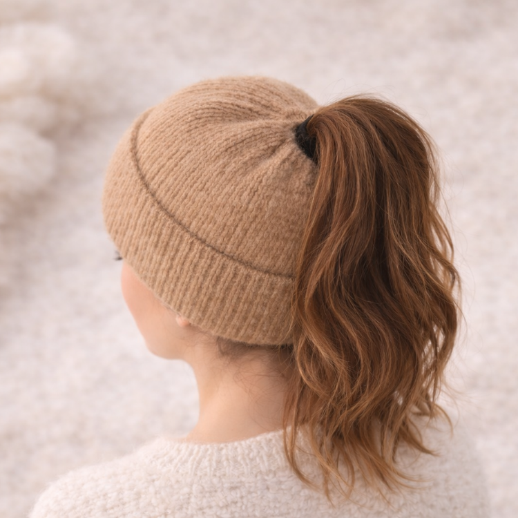 Le bonnet pensé pour les cheveux attachés